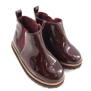 Zara Dark cherry Glossy Boots